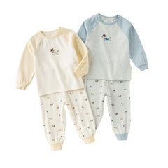 Dave&Bella Toddler Girls/Boys Autumn Cotton Cute Print Sleepwear Pajamas Pants Set