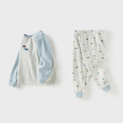 Dave&Bella Toddler Girls/Boys Autumn Cotton Cute Print Sleepwear Pajamas Pants Set