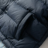 Dave&Bella Toddler Boys Winter Navy Blue Outdoor Windproof Faux Two-piece Down Jacket