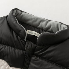 Dave&Bella Toddler Boys Winter Black Cute Windproof Turtle Sleeveless Down Vests Tops