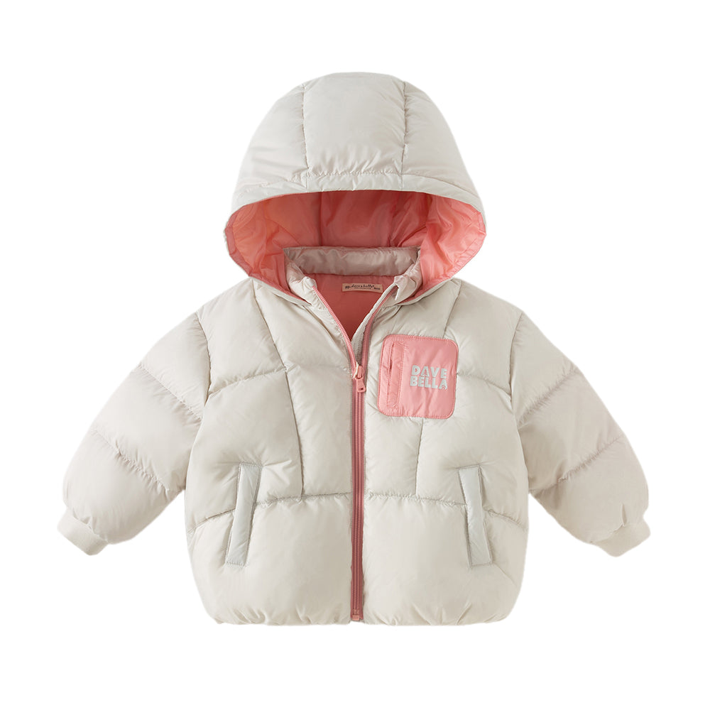 Dave&Bella Kids Girls/Boys Winter Cozy Lightweight Outwear Hooded Tire Puffer Jacket