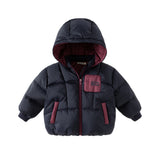 Dave&Bella Kids Girls/Boys Winter Cozy Lightweight Outwear Hooded Tire Puffer Jacket