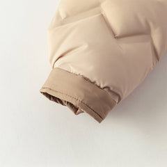 Dave&Bella Toddler Boys Winter Khaki Outdoor Windproof Turtle Cozy Down Coats