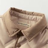 Dave&Bella Toddler Boys Winter Khaki Outdoor Windproof Turtle Cozy Down Coats
