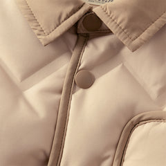 Dave&Bella Toddler Boys Winter Khaki Outdoor Windproof Turtle Cozy Down Coats