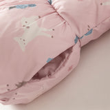 Dave&Bella Toddler Girls Winter Cute Print Outdoor Windproof Hooded Down Puffer Jackets
