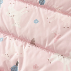 Dave&Bella Toddler Girls Winter Cute Print Outdoor Windproof Hooded Down Puffer Jackets