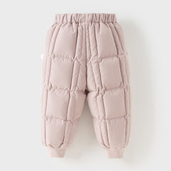 Dave&Bella Toddler Girls/Boys Versatile Outdoor Windprooft Drawstring Loose Down Pants