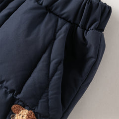 Dave&Bella Toddler Girls/Boys Versatile Outdoor Windprooft Drawstring Loose Down Pants