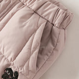 Dave&Bella Toddler Girls/Boys Versatile Outdoor Windproof Drawstring Loose Down Pants