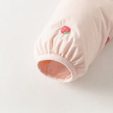 Dave&Bella Toddler Girls Winter Pink Strawberry Print Outwear Windproof Warm Down Coats