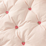 Dave&Bella Toddler Girls Winter Pink Strawberry Print Outwear Windproof Warm Down Coats
