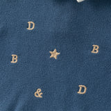 Dave&Bella Toddler Boys Dark Blue Pure Cotton Formal Pullover Sweaters