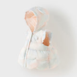 Dave&Bella Toddler Girls Winter Adorable Gradient Hooded Waterproof Down Vests