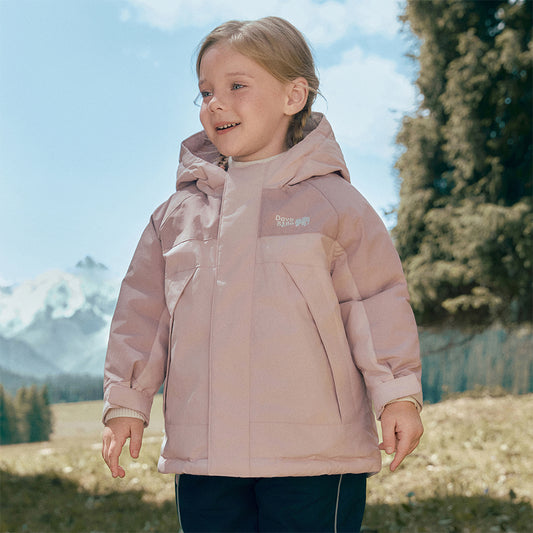 Dave&Bella Kids Girls/Boys Winter Outdoor Windproof Hooded Warm Goose Down Coats