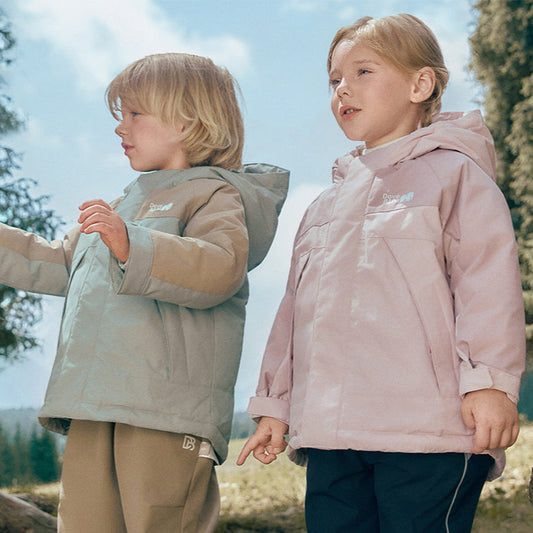 Dave&Bella Kids Girls/Boys Winter Outdoor Windproof Hooded Warm Goose Down Coats