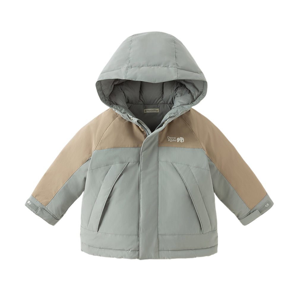 Dave&Bella Kids Girls/Boys Winter Outdoor Windproof Hooded Warm Goose Down Coats