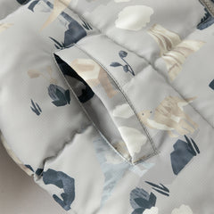 Dave&Bella Toddler Boys Winter Print Grey Windproof Hooded Warm Down Coats