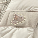 Dave&Bella Toddler Boys Winter Coral Grey Sleeveless Outdoor White Duck Down Vests