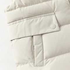Dave&Bella Toddler Boys Winter Coral Grey Sleeveless Outdoor White Duck Down Vests Tops