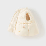 Dave&Bella Toddler Girls Winter Charming Moonlight Yellow Turtle Down Vests