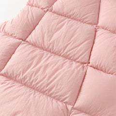 Dave&Bella Toddler Girls Winter Sweet Purple Pink Outdoor Windproof Down Hooded Vests