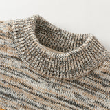 Dave&Bella Kids Boys Classic Coffee Brown Turtle Plush-lined Cozy Sweaters Tops