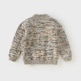 Dave&Bella Kids Boys Classic Coffee Brown Turtle Plush-lined Cozy Sweaters Tops
