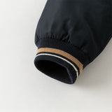 Dave&Bella Toddler Boys Cool Navy Blue Outdoor Outwear Padded Baseball Coats