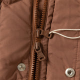 Dave&Bella Kids Boys Winter Casual Brown Long-length Fur-trim Warm Down Coats