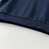 Dave&Bella Toddler Boys Playful Starry Blue Plush-lined Sweatshirts Tops