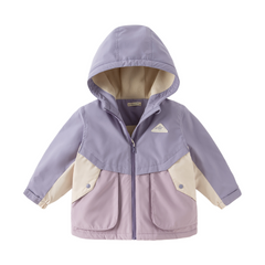 Dave&Bella Kids Girls/Boys Autumn Waterproof Outdoor Hooded Padded Coats