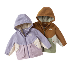 Dave&Bella Kids Girls/Boys Autumn Waterproof Outdoor Hooded Padded Coats