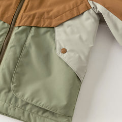 Dave&Bella Kids Girls/Boys Autumn Waterproof Outdoor Hooded Padded Coats