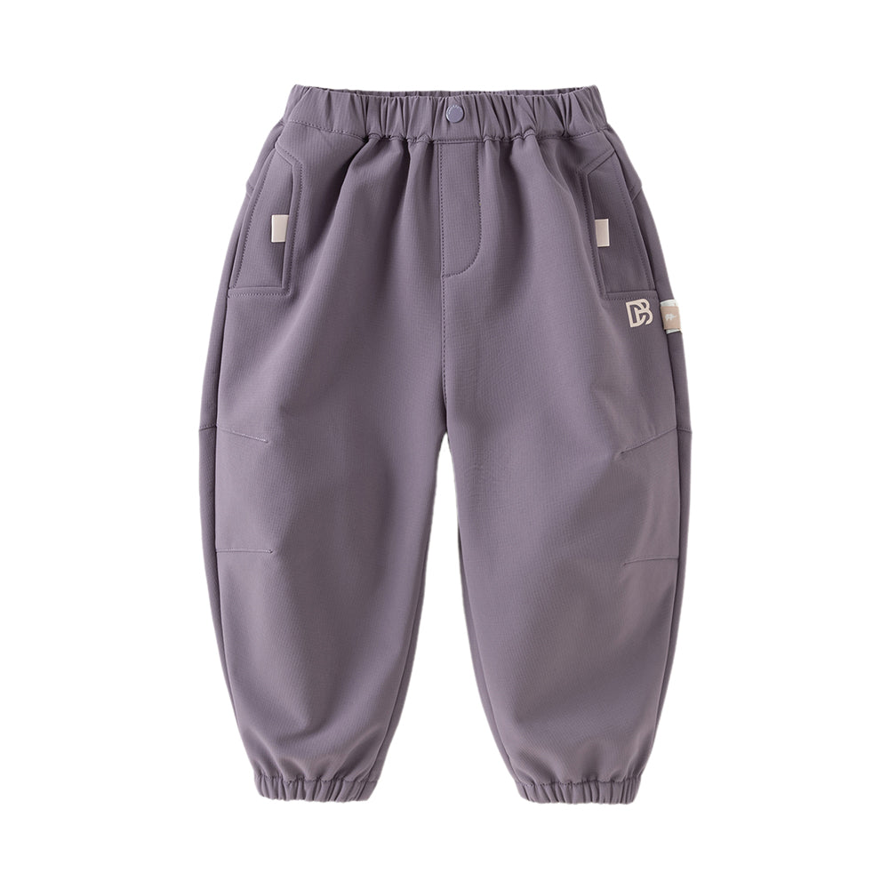 Dave&Bella Kids Girls/Boys Outdoor Outwear Plush-lined Drawstring Joggers Pants