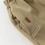 Dave&Bella Kids Girls/Boys Outdoor Outwear Plush-lined Drawstring Joggers Pants