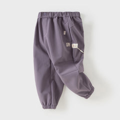 Dave&Bella Kids Girls/Boys Winter Outdoor Outwear Plush-lined Drawstring Joggers Pants