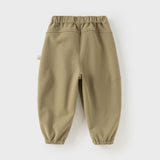 Dave&Bella Kids Girls/Boys Outdoor Outwear Plush-lined Drawstring Joggers Pants