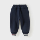 Dave&Bella Toddler Boys Outdoor Plush-lined Cozy Adjustable Waistband Sweatpants