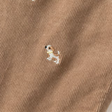 Dave&Bella Toddler Boys Brown Loose Straight Leg Plush-lined Pants
