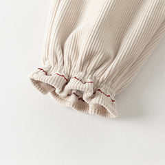 Dave&Bella Toddler Girls Winter Casual Plush-lined Knit Drawstring Pants