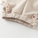 Dave&Bella Toddler Girls Casual Plush-lined Knit Drawstring Pants
