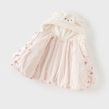 Dave&Bella Toddler Girls Winter Cute Pink Floral Print Outwear Windproof Down Coats