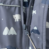 Dave&Bella Toddler Girls/Boys Print Outwear Two-piece Padded Hooded Coats Sets