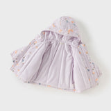 Dave&Bella Toddler Girls/Boys Print Outwear Two-piece Padded Hooded Coats Sets