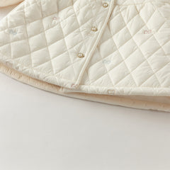 Dave&Bella Toddler Girls Winter Sweet Purple/Beige Outwear Padded Coats