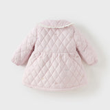Dave&Bella Toddler Girls Sweet Purple/Beige Outwear A-line Padded Coats