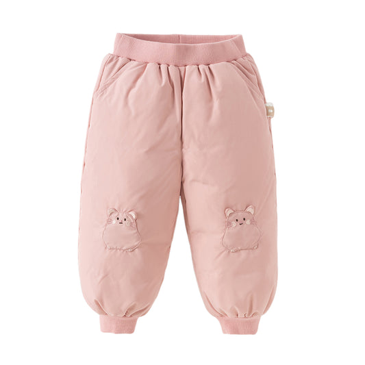 Dave&Bella Toddler Girls/Boys Winter Cute Animal-style Windproof Cozy Down Pants