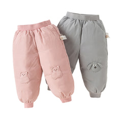 Dave&Bella Toddler Girls/Boys Winter Cute Animal-style Windproof Cozy Down Pants