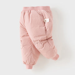 Dave&Bella Toddler Girls/Boys Winter Cute Animal-style Windproof Cozy Down Pants